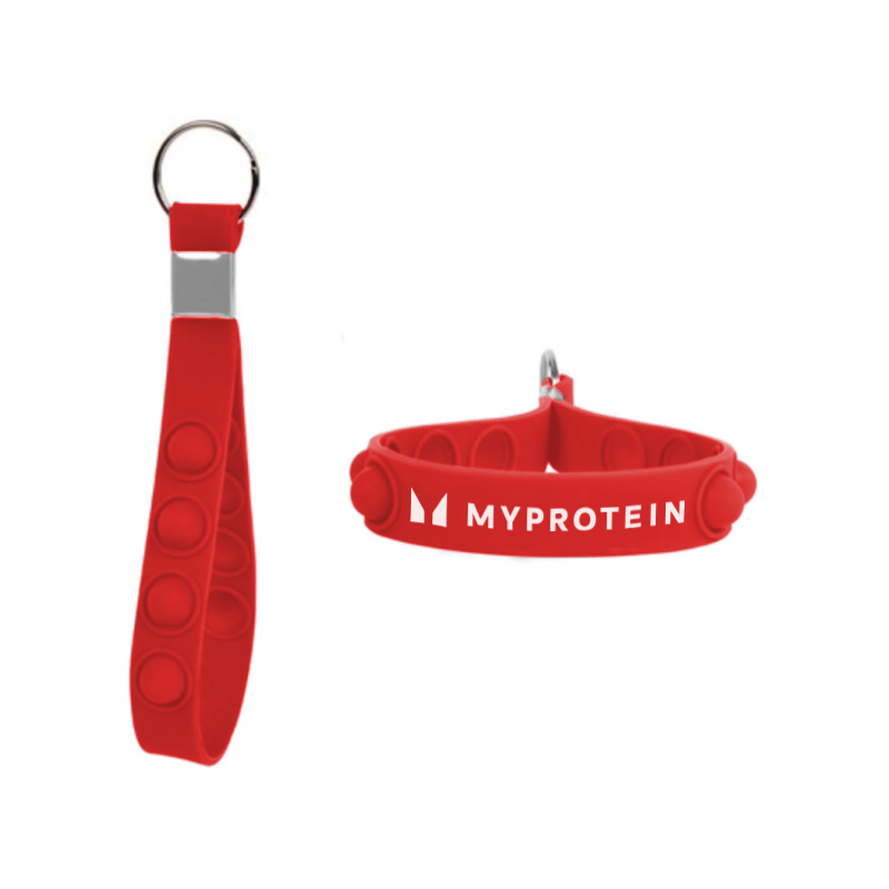 Fidget Popper Silicone Strap Keyring view 5
